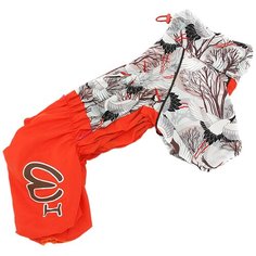 Комбинезон для собак ForMyDogs Аисты FW849-2020 F оранжевый