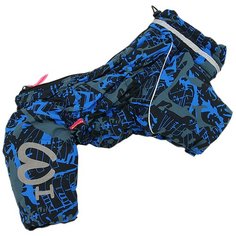 Комбинезон для собак ForMyDogs FW851-2020 M (18) 18 синий/черный