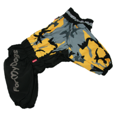Комбинезон для собак ForMyDogs FW898-2020 F (C1) черный/желтый
