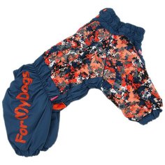 Комбинезон для собак ForMyDogs FW902/3-2020 M C2 синий/оранжевый