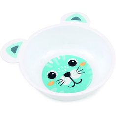 Тарелка Canpol Babies пластиковая с ушками (4/415), кошка/голубой