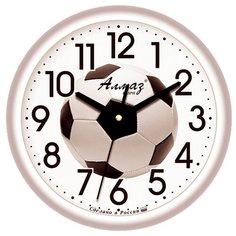 Часы настенные кварцевые Алмаз B26 серый