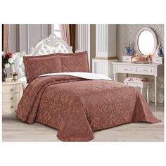 Комплект с покрывалом Cleo Eternal 240х260 см, коричневый