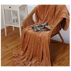 Плед Cleo Carre 150x200 см, светло-коричневый