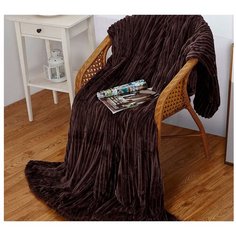 Плед Cleo Orrizonte 180x200 см, коричневый