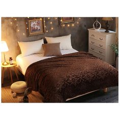 Плед Cleo Moreska 180х200 см, коричневый