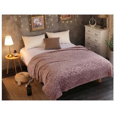 Плед Cleo Moreska 180х200 см, красно-коричневый