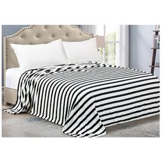 Плед Cleo Калифорния 200х220 см, белый/черный