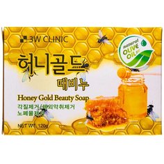 Мыло кусковое 3W Clinic с экстрактом меда Honey Gold, 120 г