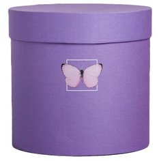 Коробка подарочная Дарите счастье Бабочки 16 × 16 см фиолетовый