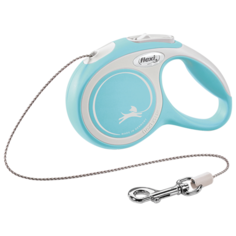 Поводок-рулетка для собак Flexi New Comfort XS тросовый голубой 3 м