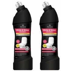 Pro-Brite гель для сантехники White & Shine Toilet Cleaner Лимонная свежесть, 2 шт., 0.75 л