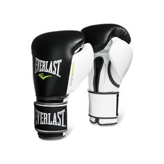 Боксерские перчатки Everlast Powerlock черный/белый/зеленый 12 oz