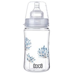 Lovi Бутылочка с силиконовой соской Trends Botanic, 240 мл, с 3 месяцев, бесцветный
