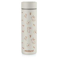 Классический термос Miniland Natur Thermos Bunny, 0.45 л бежевый