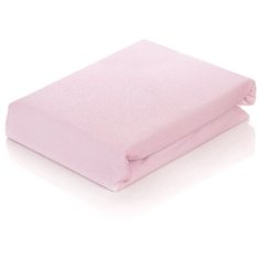 Простыня АльВиТек сатин на резинке 90 х 200 см розовый