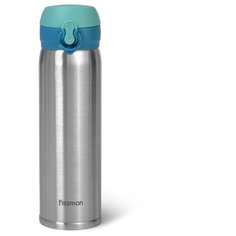 Термокружка Fissman 9821/22, 0.43 л аквамарин