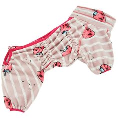 Комбинезон для собак ForMyDogs Клубника FW864-2020 F 18 розовый