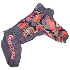 Дождевик для собак ForMyDogs 479/3SS-2020 F A3 лиловый/серый