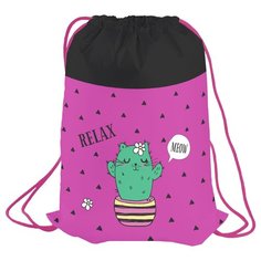 Berlingo Мешок для обуви Cactus (MS09242) розовый/черный