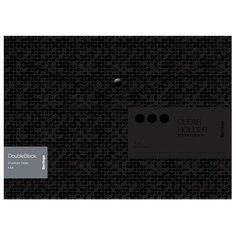 Berlingo Папка-конверт на кнопке DoubleBlack, 180 мкм, 12 шт черный