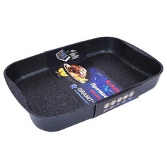 Противень с антипригарным покрытием Kukmara (Granit Ultra Blue) пгг01а, 335x220x55