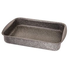 Противень с антипригарным покрытием Kukmara (кофейный мрамор) пмк01а, 335х220х55