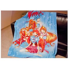 Плед Tango Winx 150x200 см, голубой/оранжевый