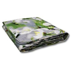 Одеяло АльВиТек Традиция, легкое, 200 х 220 см (серый/белый/зеленый)