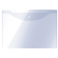 OfficeSpace Папка-конверт на кнопке А3, пластик 150 мкм 10 штук прозрачный