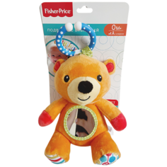 Развивающая игрушка-подвеска "Мишка" с зеркальцем и вибрацией, Fisher price