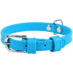 Ошейник COLLAR Glamour без украшений 3270 27-36 см голубой