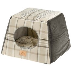 Домик для собак и кошек Ferplast Edinburgh 44х44х33 см коричневый