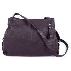 Сумка кросс-боди Afina, натуральная кожа, фиолетовый
