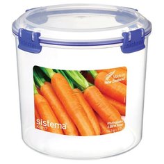 Sistema Контейнер Klip It 1390, 16.7x16.7 см, бесцветный/синий