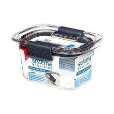Sistema Контейнер Brilliance 55105, 9x14 см, прозрачный/черный