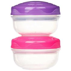 Sistema Контейнер To-Go 210 мл. 21487, прозрачный/розовый/фиолетовый