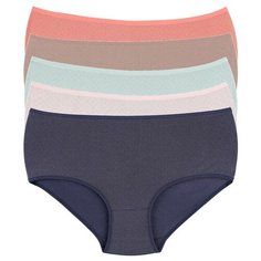 Donella Набор трусов слипы с высокой посадкой, 5 шт., размер XL, микс