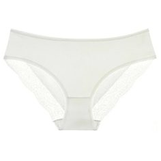 Donella Набор трусов слипы средней посадки, 5 шт., размер XXL, белый