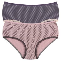Donella Набор трусов слипы высокой посадки, 5 шт., размер XL, микс