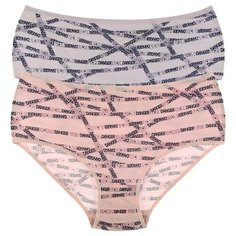 Donella Набор трусов слипы высокой посадки, 5 шт., размер XXL, микс