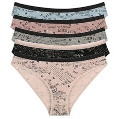 Donella Набор трусов слипы низкой посадки, 5 шт., размер XXL, микс