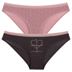 Donella Набор трусов слипы с принтом, 5 шт., размер M, микс