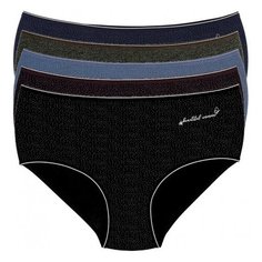 Donella Набор трусов слипы высокой посадки, 5 шт., размер L, микс