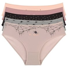 Donella Набор трусов слипы средней посадки, 5 шт., размер XXL, микс