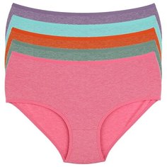 Donella Набор трусов слипы высокой посадки, 5 шт., размер L, микс