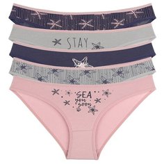 Donella Набор трусов слипы низкой посадки, 5 шт., размер XL, микс