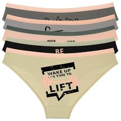 Donella Набор трусов слипы низкой посадки, 5 шт., размер XL, микс