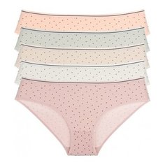 Donella Набор трусов слипы низкой посадки, 5 шт., размер XL, микс
