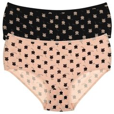 Donella Набор трусов слипы средней посадки, 5 шт., размер XXL, микс